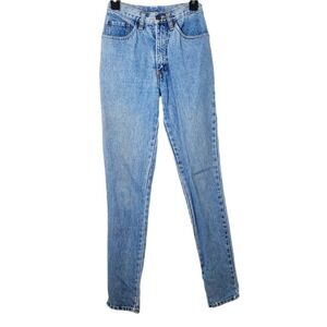 Pepe Jeans Vintage 1980s Rigid Denim Womens Tapered Leg Jeans Light Wash 5/6